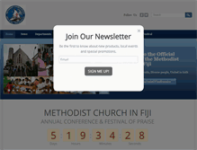 Tablet Screenshot of methodistfiji.org